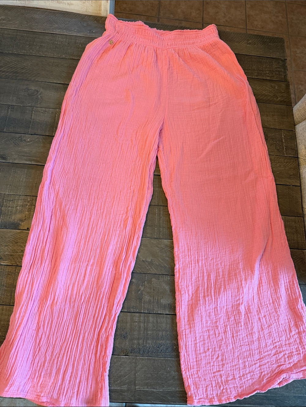 Lilly Pullitzer cotton Cover Up Pants in : 
Rousseau Pink size M